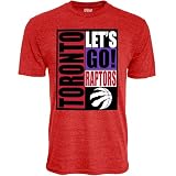 Toronto Raptors NBA Officially Licensed Tri-Blend T-Shirt Vintage Arch Team Color, Medium