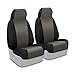 Coverking Custom Fit Front 50/50 Bucket Seat Cover for Select Chevrolet Blazer Models - Neosupreme (Charcoal with Black Sides)