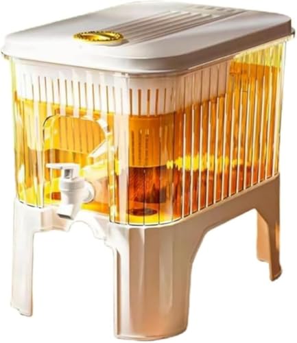 GEBYUI3L/5L 冷水筒 冷蔵庫対応ドリンクサーバー|蛇口付きディスペンサー 広口設計で注ぎやすく洗浄簡単|家庭日常・アウトドア・キャンプに最適 フレーバーウォーターを含む各種ドリンク用冷蔵保存ジャグ?
