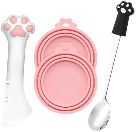 QINGZY tapa rosa de silicona con cuchara espátula