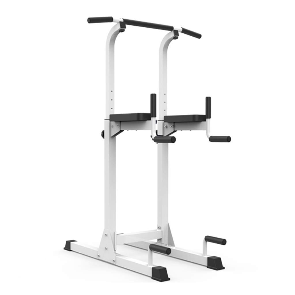 AYCDL Fitness Multi-Function Pull-up Bar Adjustable Horizontal Bar Parallel Bars Push-up Stand Home Equipment Squat Rack Load 300kg,White-67x100x210cm