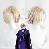 SEIZIS Cosplay Wig Twisted-Wonderland Vil Schoenheit Trenzado Mixto Corto Cosplay Resistente al Calor Pelo sintético Fiesta de Halloween + Gorro de Peluca Gratis