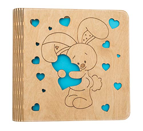 Fotoalbum zum Selbstgestalten, Massivholz Birke, 100 weiße Seiten, umweltfreundlich hergestellt. Schönste Erinnerungen…