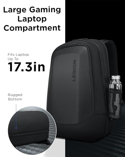 Image of Lenovo - Legion 17 inch Armored Backpack - Gaming Laptop Bag - Double Layered Protection - Dedicated Storage Pockets - Durable Pack with EVA Front Shield (Pack of 4)