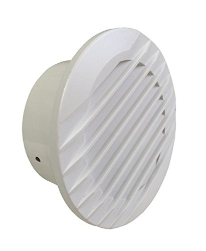 Preisvergleich Produktbild Lüftungsgitter weiss Marley Stutzen DN 100 mit Zugschnur