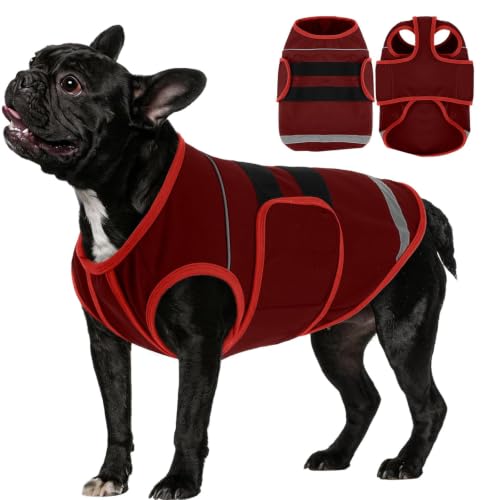 IDOMIK Dog Anxiety Vest, Adjustable Dog Calming Shirt,Red,S by IDOMIK - Used condition - US$18.61