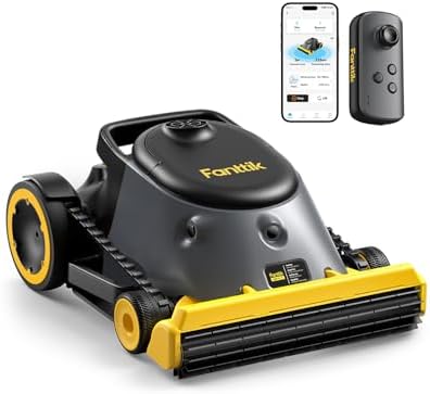Fanttik Aero X Horizontal Waterline Cleaning, 4X Efficiency, 6H Working Time Cordless Robotic Pool Vacuum Cleaner, Clean Waterline, Wall, Floor, up to 5382 sq.ft, APP & Remote Control