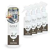 SHIELD ゴルフクラブ コーティング剤 ガラスコーティング 撥水 光沢 傷防止 スプレー ゴルフ用品 メンテナンス 初心者 中高年 無香料 200ml 5本セット
