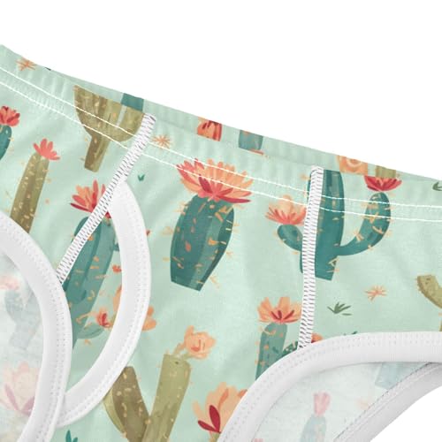KLL Western Cactus Plant Plants Sage Toddler Boys' Cotton Underwear Breathable Children Panties4