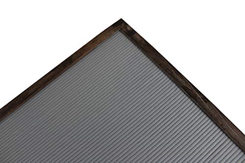 Extra Large Changeable Letter Board - Gray Felt With Solid Vintage Oak Frame, Wall Mount, Canvas Bag, Letter Clippers, Letter Box And 450 Characters 24 X 30 Gray (Lb5) #TOP6