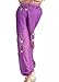 ZLTdream Womens Belly Dance Coins Lantern Pants Purple, One size