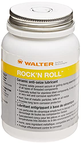 Walter 53D854 Rock'n Roll Ceramic Anti-Seize Lubricant [Pack of 12] - 300g Lubricant Paste with a Brush, Non-Toxic White Lubricant. Anti-Seizing Lubes #1