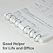 Binder Rings GCYQOOD 30 Pack 1 Inch Silver Metal Book Rings, Nickel Plated Steel Binder Rings, Sturdy Book Rings，for Office，Index Cards, Keychain Key Rings (30, 1 inches)