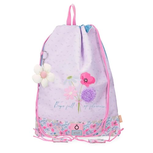 Full of Flowers Zaino Sacco 30x40 cm Taglia unica rosa poliestere