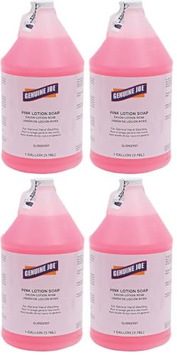 Image of Genuine Joe GJO02107 Pink Lotion Soap, 128 Fl Oz (Pack of 4)