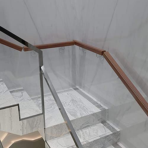 Rampe d'escalier en bois 5ft kit de barre d'appui murale rustique