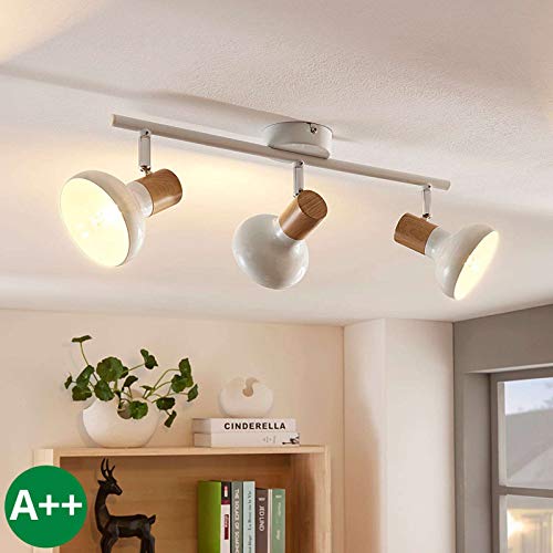 Foco 'Fridolin' (Moderno) en Blanco hecho de Metal e.o. para Cocina (3 llamas, E14, A++) de LAMPENWELT | foco empotrado, lámpara de techo, lámpara de pared