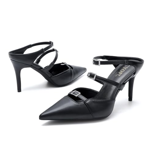Pointed Toe Heels for Women, Closed Toe Stiletto Pumps Shoes2