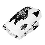 petjoyful Cubierta de almohadilla para bebés alfombra de orina transpirable suave para vivero para bebés recién nacidos (Oso)