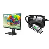 BenQ PD2705U 27” 4K Monitor for Mac, UHD, sRGB, Rec.709, HDR10, IPS, AQCOLOR Technology & INIU USB C to USB C Charger Cable, [2m] 100W PD3.0 Type C Cable Fast Charging
