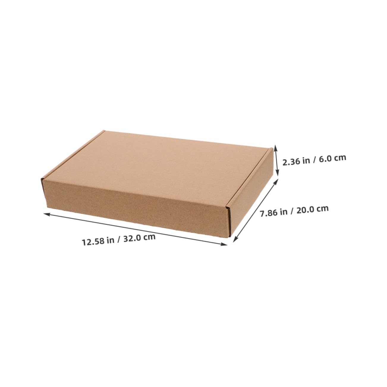 Caja de Cartón para Embalaje 20 Piezas de Papel, Caja de Envío | Interior Amplio y Uso Versátil, para Equipaje de Avión y Empaquetado, Formato Cuadrado