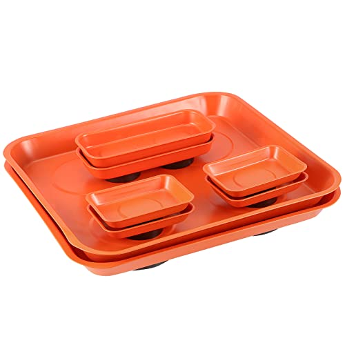 SEUNMUK 8-Pack Magnetic Parts Trays Set