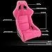NRG Innovations FRP-302FH-PRISMA Prisma Fixed Back Bucket Racing Seat with Bottom Mount Bracket,Fushia/Mix Sparkled Paint Back