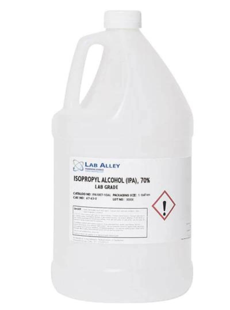 Isopropyl Alcohol 70% Lab Grade, 4 x 1 Gallon Case