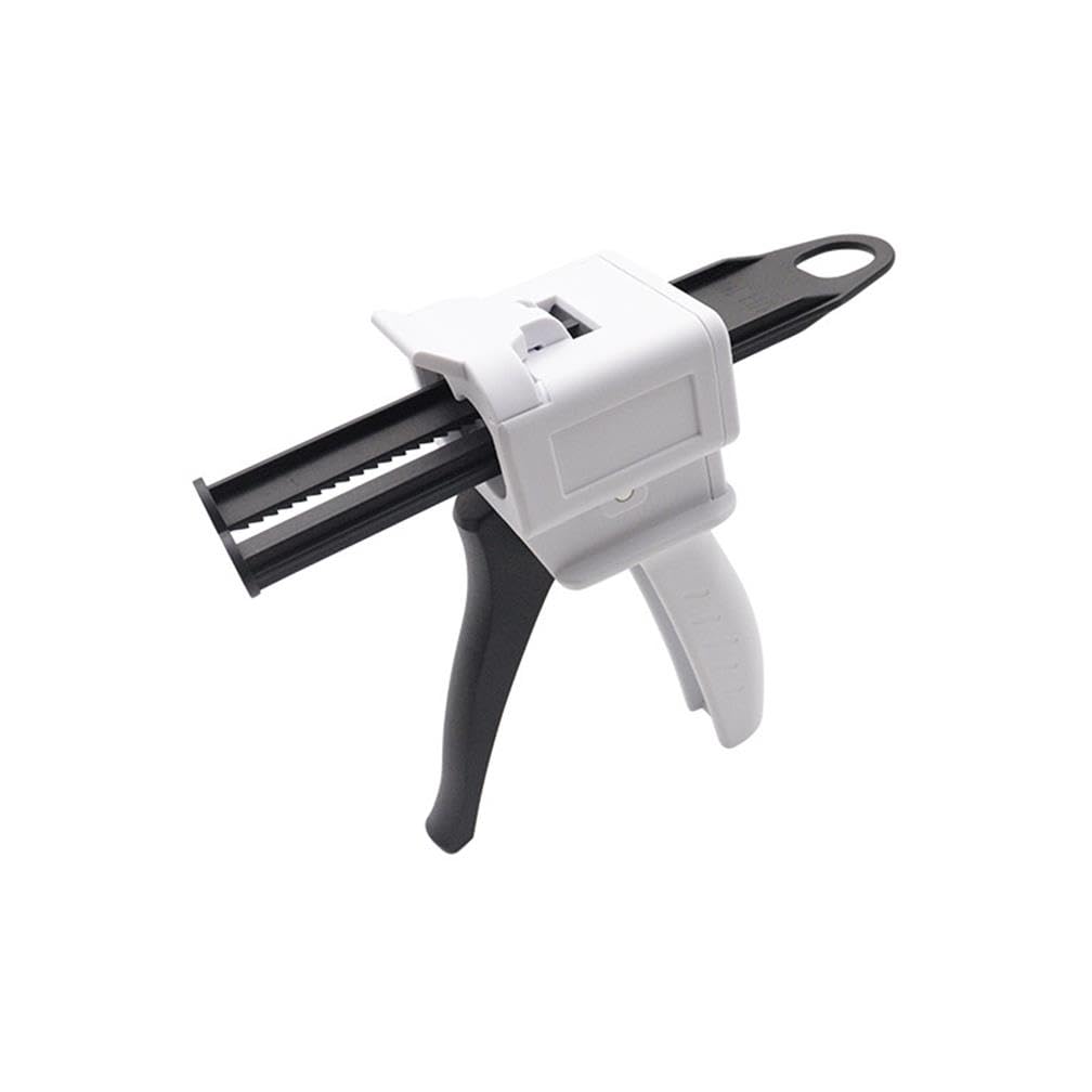 Dispenser Gun 50ml Dental Impression Mixing Dispenser Dispensing Gun 1:1/2:1 Ratio, Manual Dual Cartridge Applicator Gun (1:1/2:1)