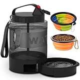 Collapsible Dog Bowl,2 Pack Silicone Fodable Water Food Bowls for Dogs Cats,Portable Expandable Pet Feeding Watering Cup Dish for Walking Parking Traveling with 2 Carabiners,BPA Free,Dishwasher Safe