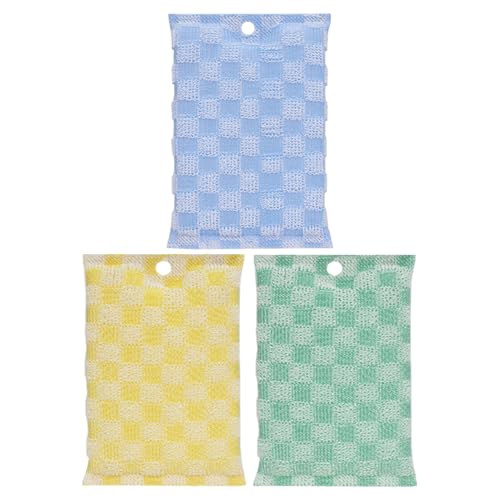Dopsyesn Paños para Lavavajillas Que No Rallan | Paño Esponja Metálico,Fibra Reutilizable de Doble Cara No Raya y Absorbente para Fregadero Vitrocerámica Olla Utensilios Cocina Vajilla