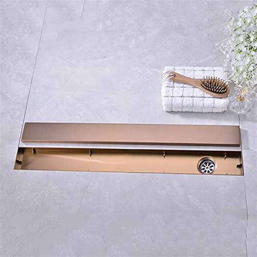 Siphon de douche linéaire pour douche italienne moderne, caniveau en acier 60 cm sans obstacle