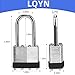 Padlocks with Same Key, LQYN 100 Pcs Laminated Keyed Padlock (1-9/16