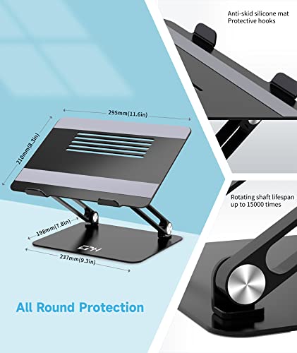 Laptop-Stand-EPN-Ergonomic-Portable-Laptop-Riser-Adjustable-Height-Laptop-Holder-with-Non-Slip-Silicone-Aluminium-Alloy-Compatible-for-MacBook-Lenovo-and-notebooks-up-to-17-Inch-Black