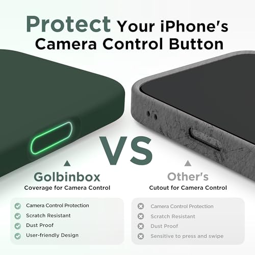 Image of GolbinBox Magnetic for iPhone 17 Case, Silicone Cover, Army Green