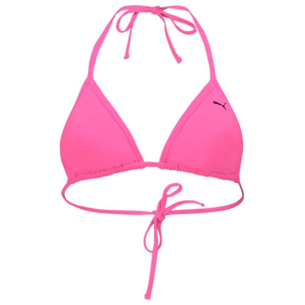 Puma Women's Tri-Fold Triangle Bikini - Fluo Pink - 8 (XS)