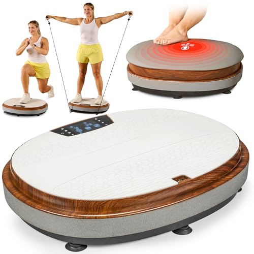 Image of LifePro Vibration Plate Exercise Machine - 4D Motion Vibrating Plate for Enhanced Circulation & Metabolism Boost, Muscle Activation, with Heated Ottoman, Multiple Modes - Elegant Living-Room Machine