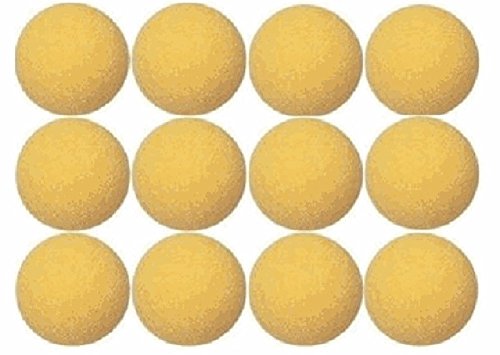 Tornado Official Foosballs Tournament Balls Commercial Quality - Play Like The Pros (12 Balls, Yellow)
