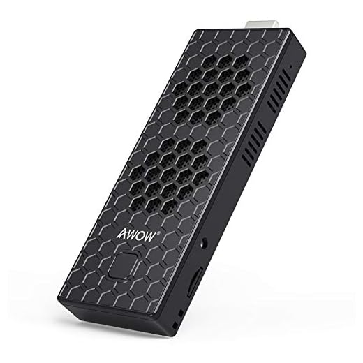 Mini PC Stick Windows 10 Pro Mini Computer Stick with Intel Celeron N4000 (up to 2.6GHz), 4GB DDR4, 64GB eMMC, Support HDMI 2.0 4K@60Hz UHD, WiFi, BT 5.0, Auto Power On, WOL, RTC Wake up and PXE