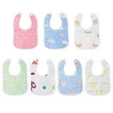 【Toalla de saliva súper absorbente】 La toalla de saliva en forma de U para bebé está hecha de algodón puro suave y cómodo, que puede proteger la piel sensible de su bebé. La toalla de saliva 7PCS tiene 7 tipos de colores, a la moda, ligera, suave y colorida. No solo se usa para bebés babeantes y con dientes, sino que también se puede usar como un elegante accesorio para el uso diario.