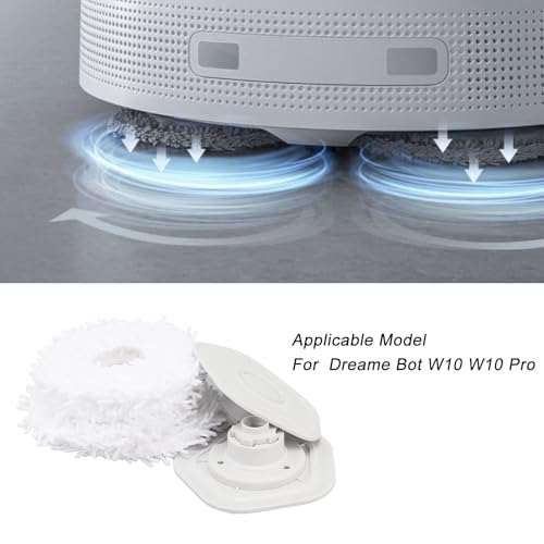 Image of TOPINCN Mop Cloths for Bot W10 W10 Pro Vacuum Cleaner, Replacement Parts Pads Mop Pads Replacement with Holder