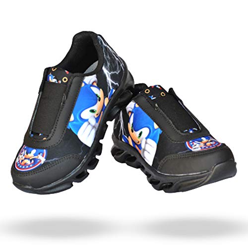 Tênis Infantil Led Sonic Elastico Personagem + Chinelo (23)