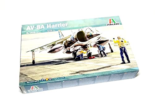 Maquette AV-8A Harrier 1/72 Italeri 1410 pour collectionneur de répliques militaires