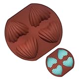 Stampo a forma di conchiglie marine, 4 in silicone a forma di amore, per decorare biscotti, decorazione per torte, feste, matrimoni, gelatine, cheesecake