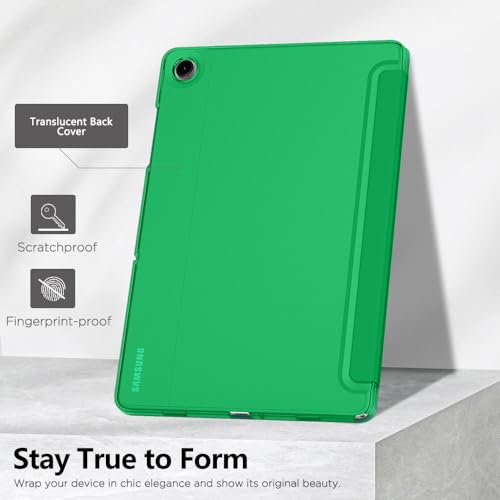 Image of MoKo for Samsung Galaxy Tab A11 Plus / A11+ Case 11 Inch 2026, Galaxy Tab A9 Plus / A9+ Case 11 Inch 2024, Slim Stand Hard PC Translucent Back Shell Smart Cover, Auto Wake /Sleep,Forest Green