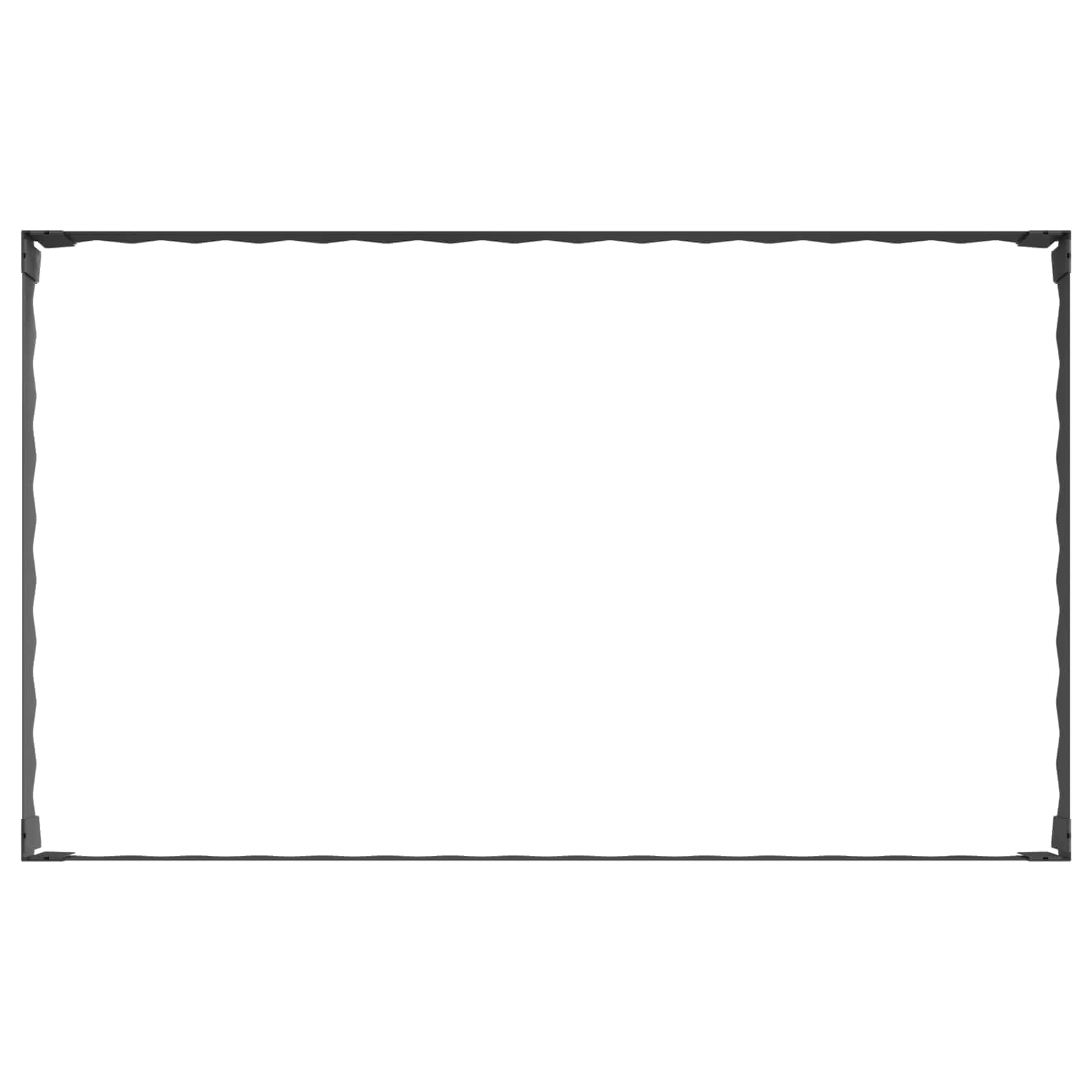 Gazonrand 4 szt. 100 x 60 x 20 cm stal czarna