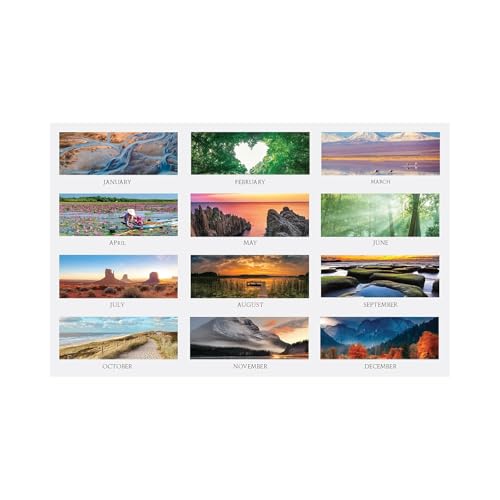 2025 House of Doolittle Earthscapes 8-inch x 17-inch Three-Month Wall Calendar (3636-25)