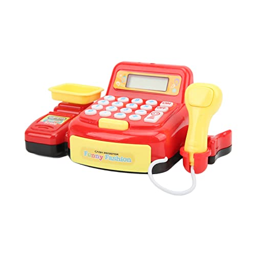 Xiuganpo Mini Caja Registradora de Juguete para Niños, Juego de Cajero de Entrenamiento de Capacidad de Cálculo