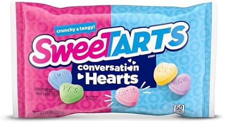 SweeTARTS Conversation Hearts, Valentine's Day Candy, 10 Ounce Package
