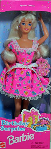 Muñeca Barbie Sorpresa Edición Cumpleaños Mattel miniatura 2